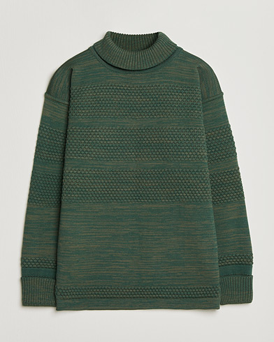 S.N.S. Herning Fisherman Sweater Natural Machine Green – Groen