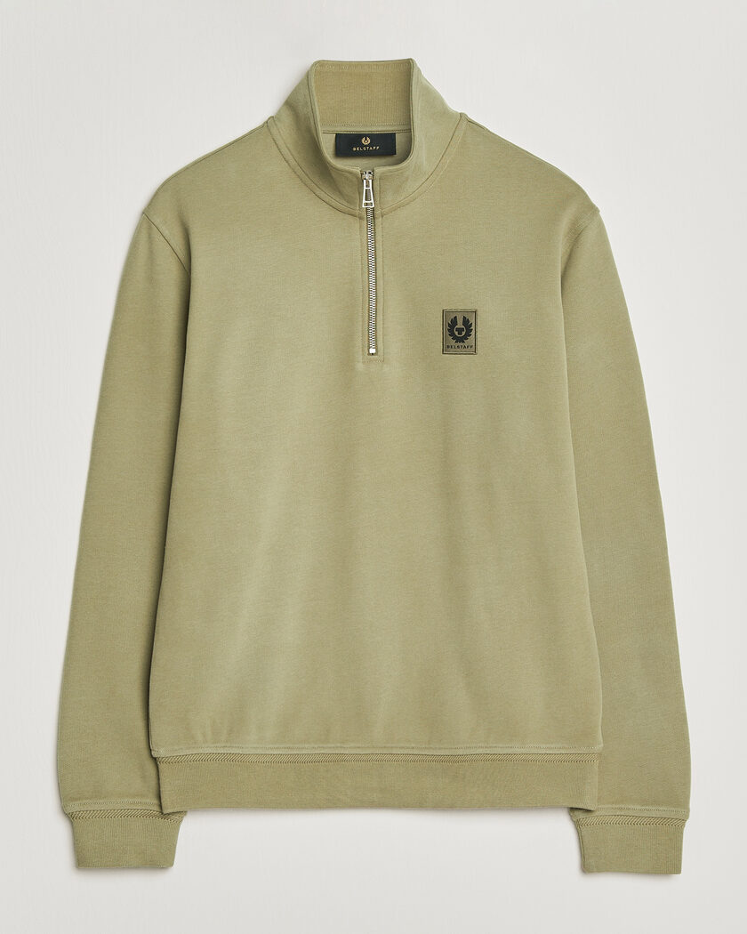 Belstaff Signature Half Zip Sweatshirt Fatigue Green – Groen