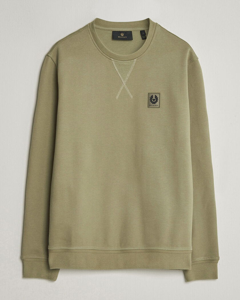 Belstaff Signature Crew Neck Sweatshirt Fatigue Green – Groen