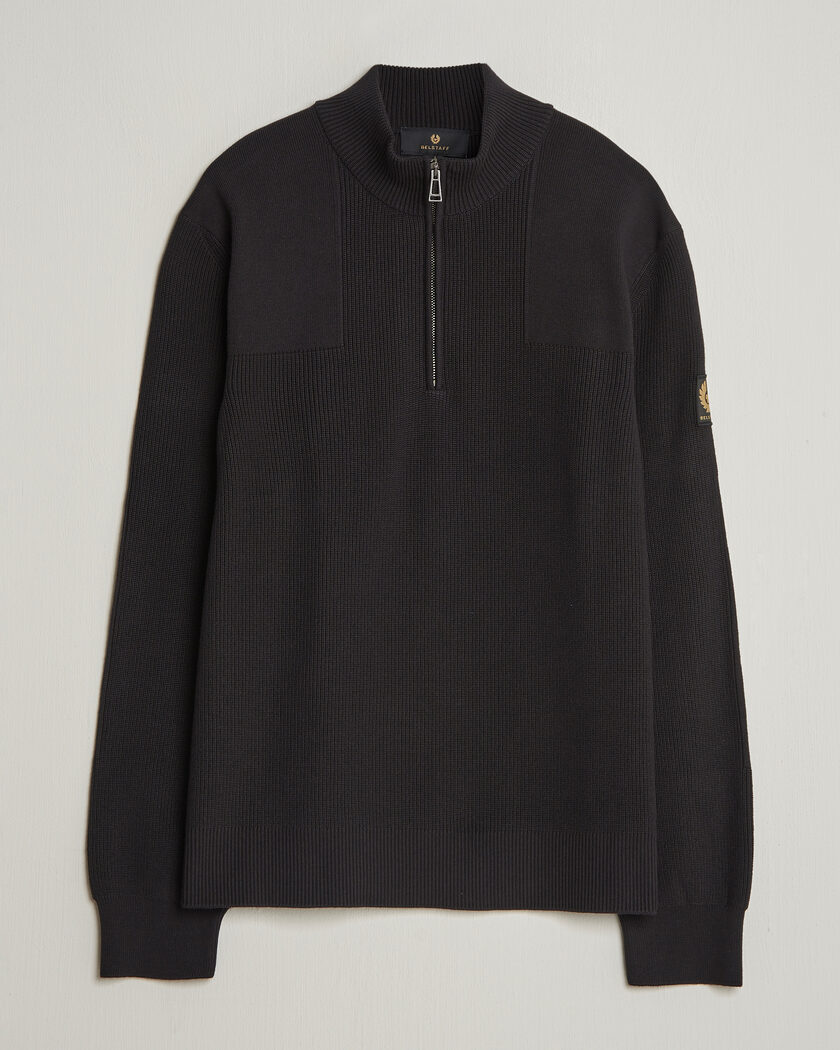 Belstaff Commander Half Zip Black – Zwart