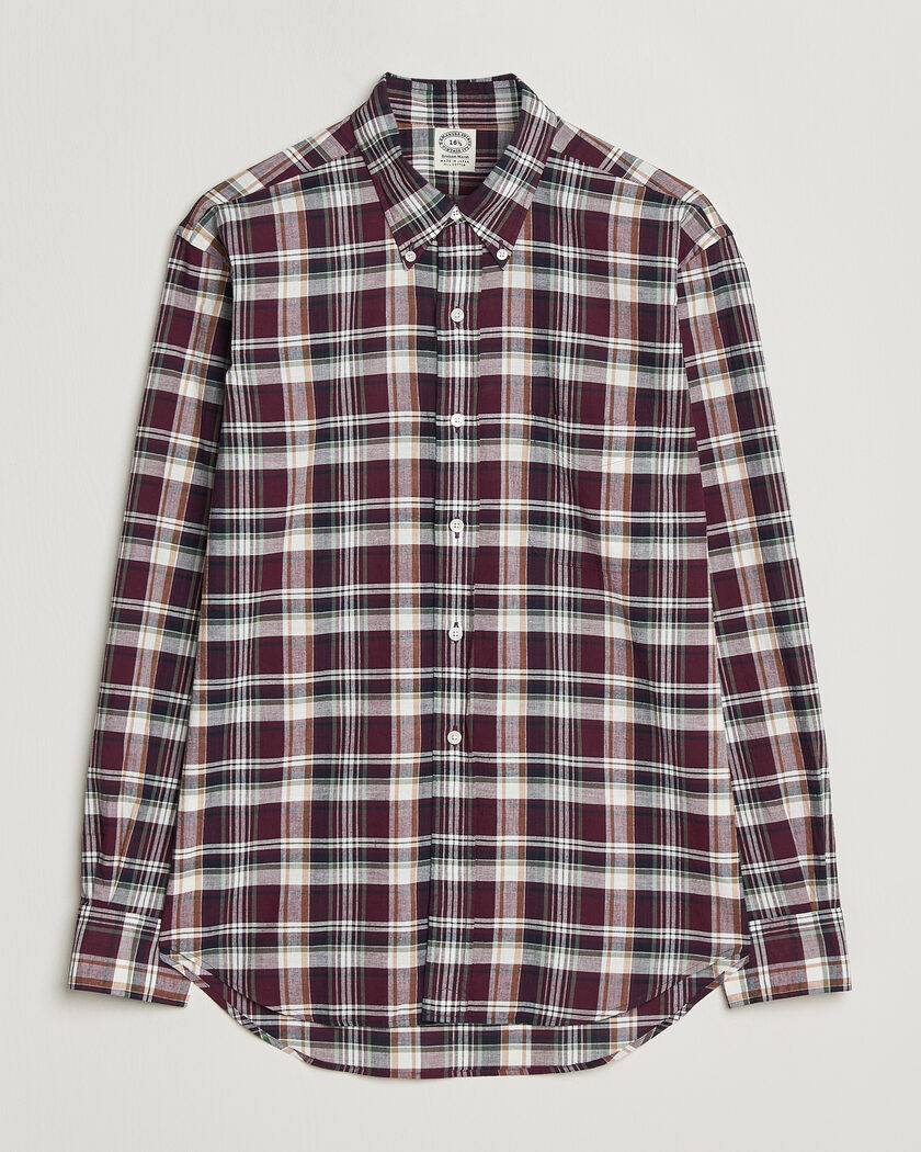 Kamakura Shirts Vintage Ivy Button Down Shirt Red Madras – Rood