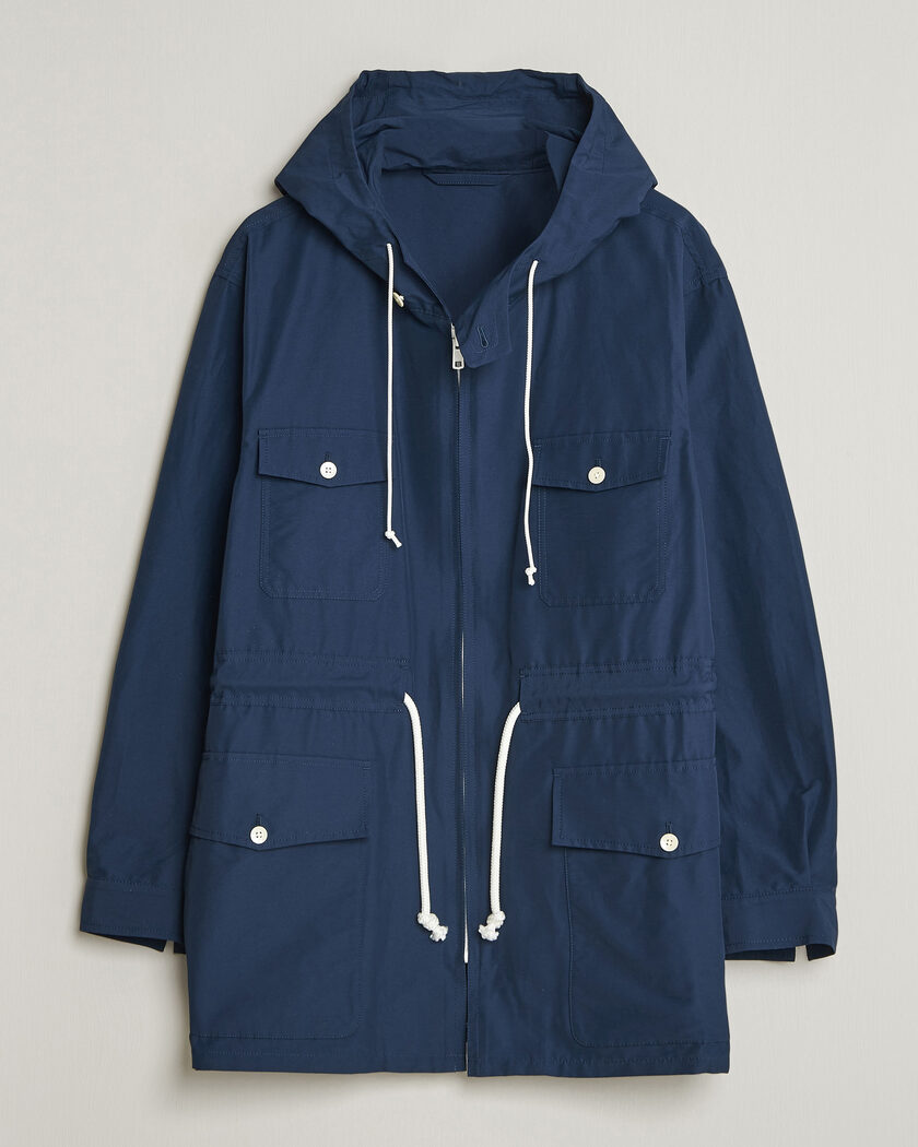Kamakura Shirts Marine Parka Navy – Blauw