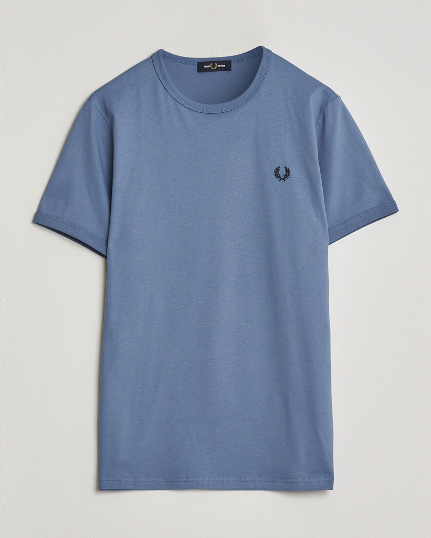Fred Perry Ringer T-Shirt Ace Blue – Bleu