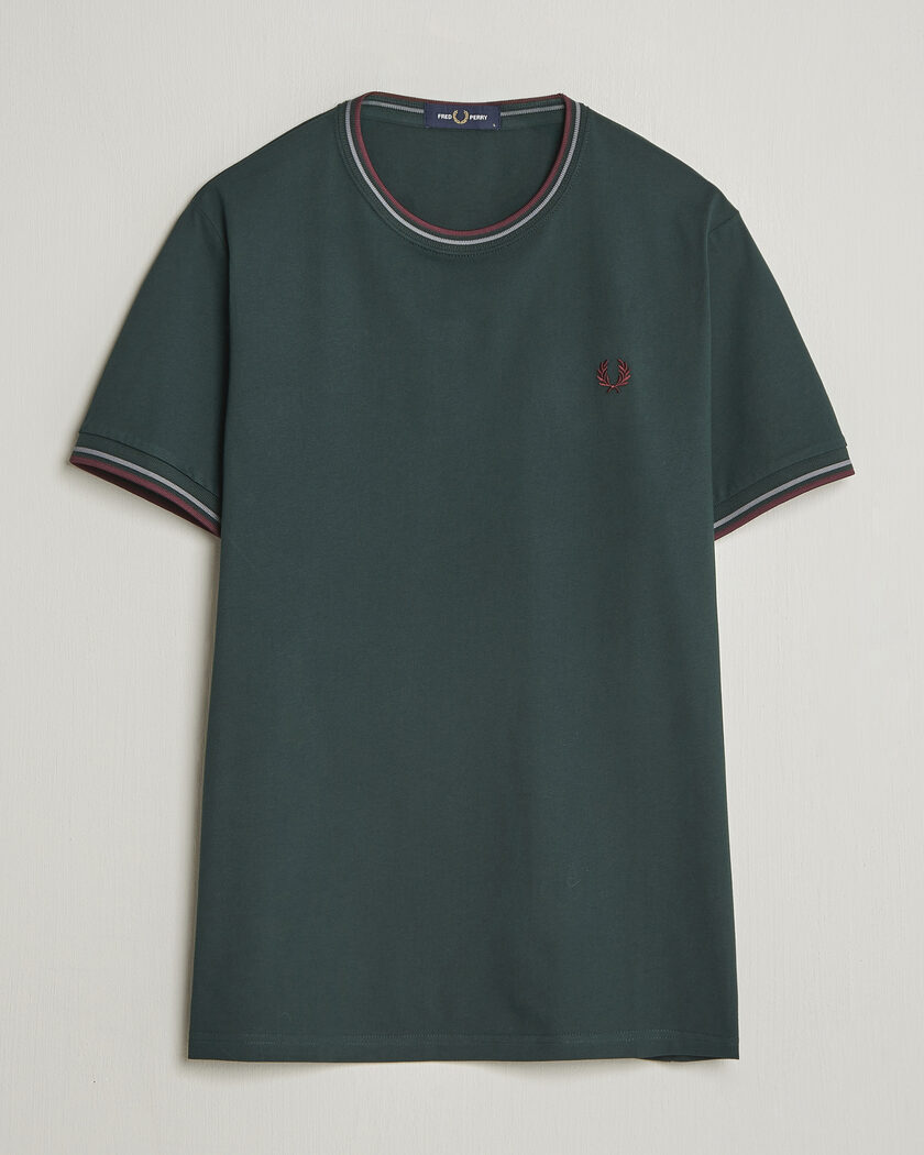 Fred Perry Twin Tipped T-Shirt Grassroots Green – Groen