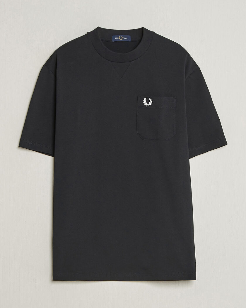 Fred Perry Heavy Pocket T-Shirt Black – Noir