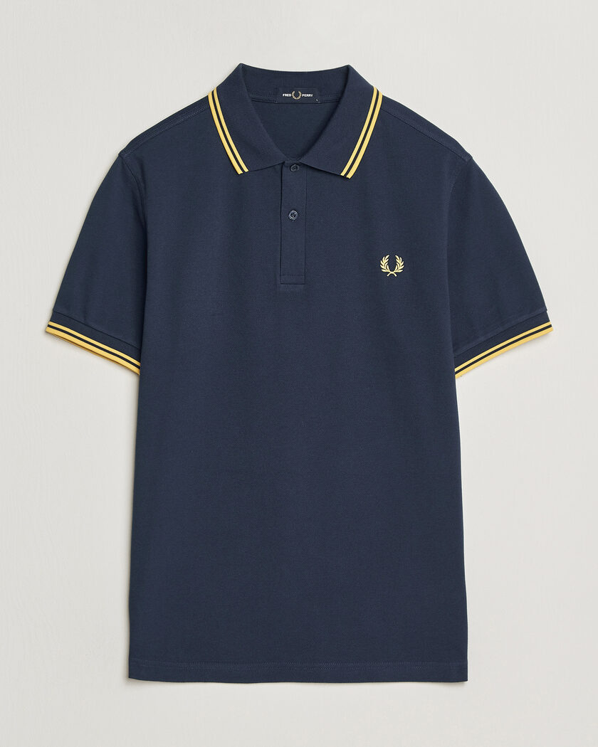 Fred Perry Twin Tipped Polo Shirt Tennis Blue – Bleu