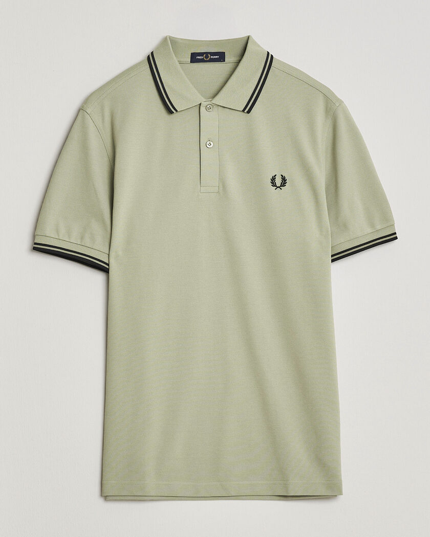 Fred Perry Twin Tipped Polo Shirt Seagrass Green – Vert