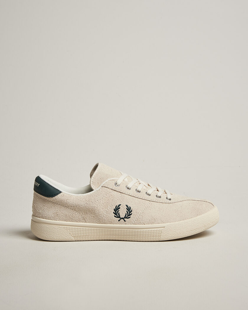 Fred Perry Tennis Suede Sneaker Ecru – Wit