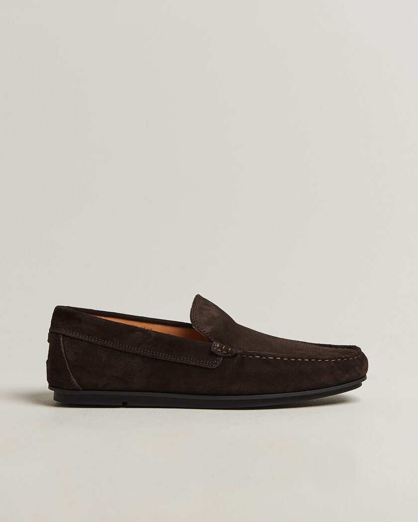 Gant Wilmon Suede Car Shoe Dark Brown – Marron