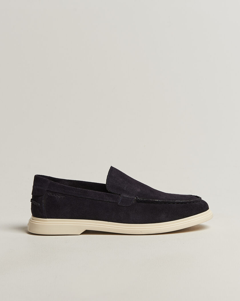 GANT Boery Suede Loafer Marine – Blauw