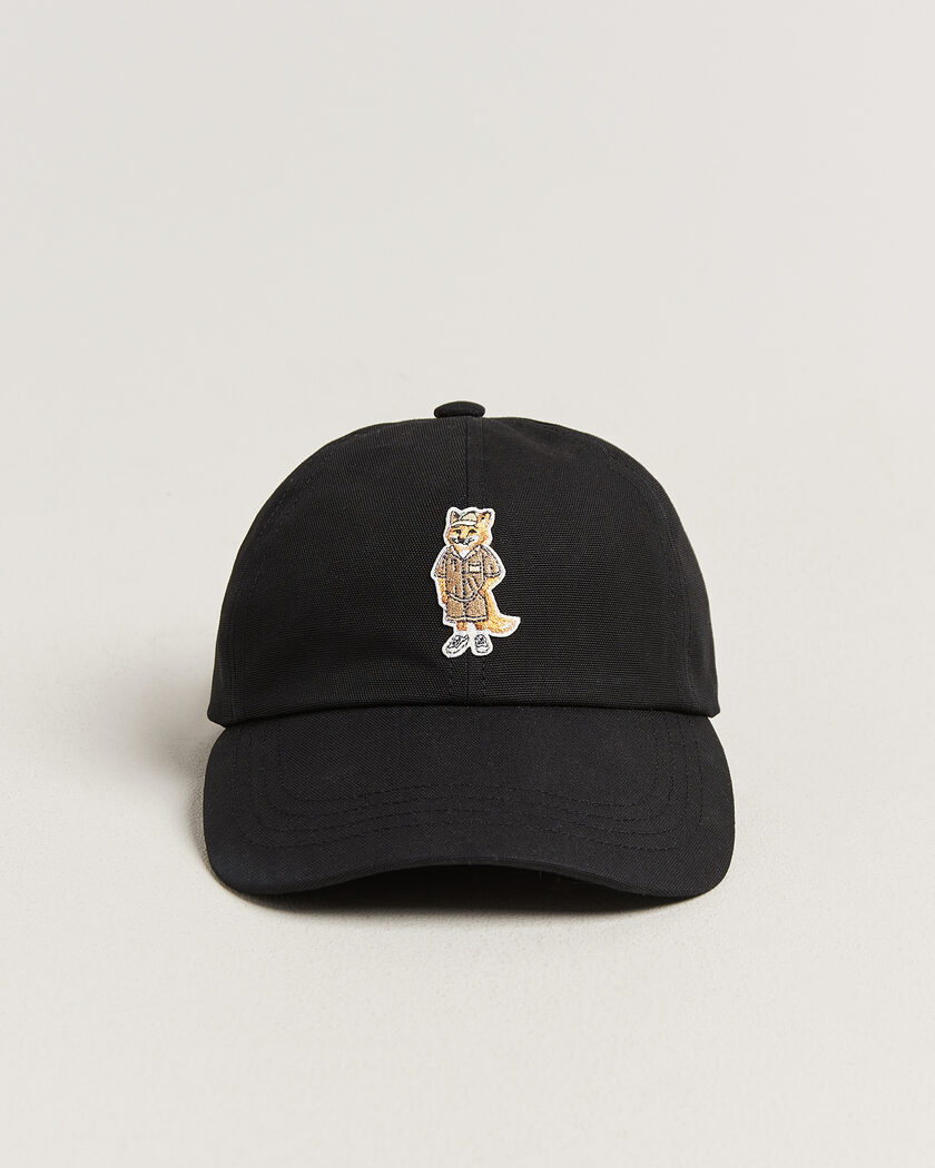 Maison Kitsuné Dressed Fox Cap Black – Zwart