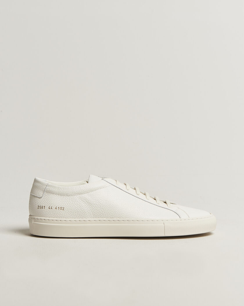 Common Projects Original Achilles Grained Leather Sneaker Off White – Blanc