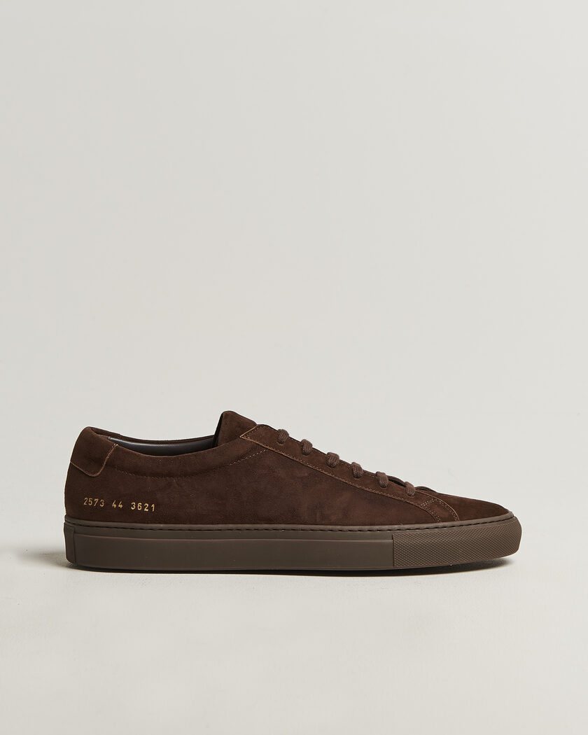 Common Projects Original Achilles Suede Sneaker Brown – Bruin