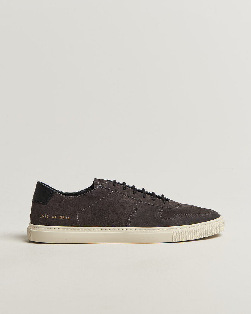 Common Projects BBall Slim Deconstructed Suede Sneaker Off Black – Noir