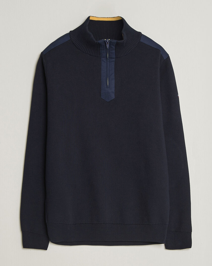 Armor-lux Workwear Half Zip Marine Deep – Blauw