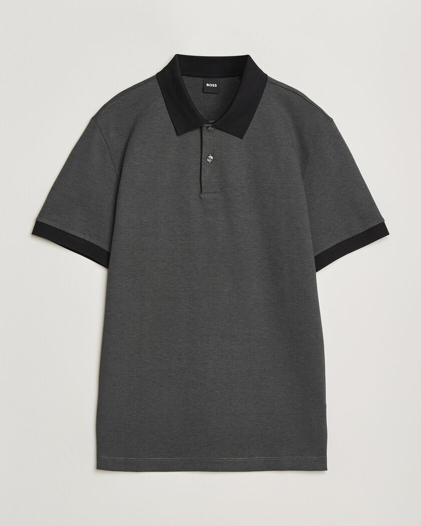 BOSS BLACK Parlay Jersey Polo Black – Noir