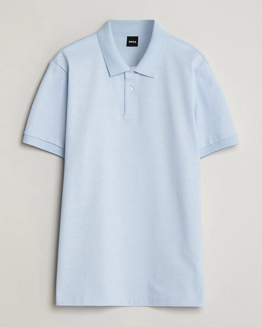 BOSS BLACK Parlay Jersey Polo Light Blue – Bleu