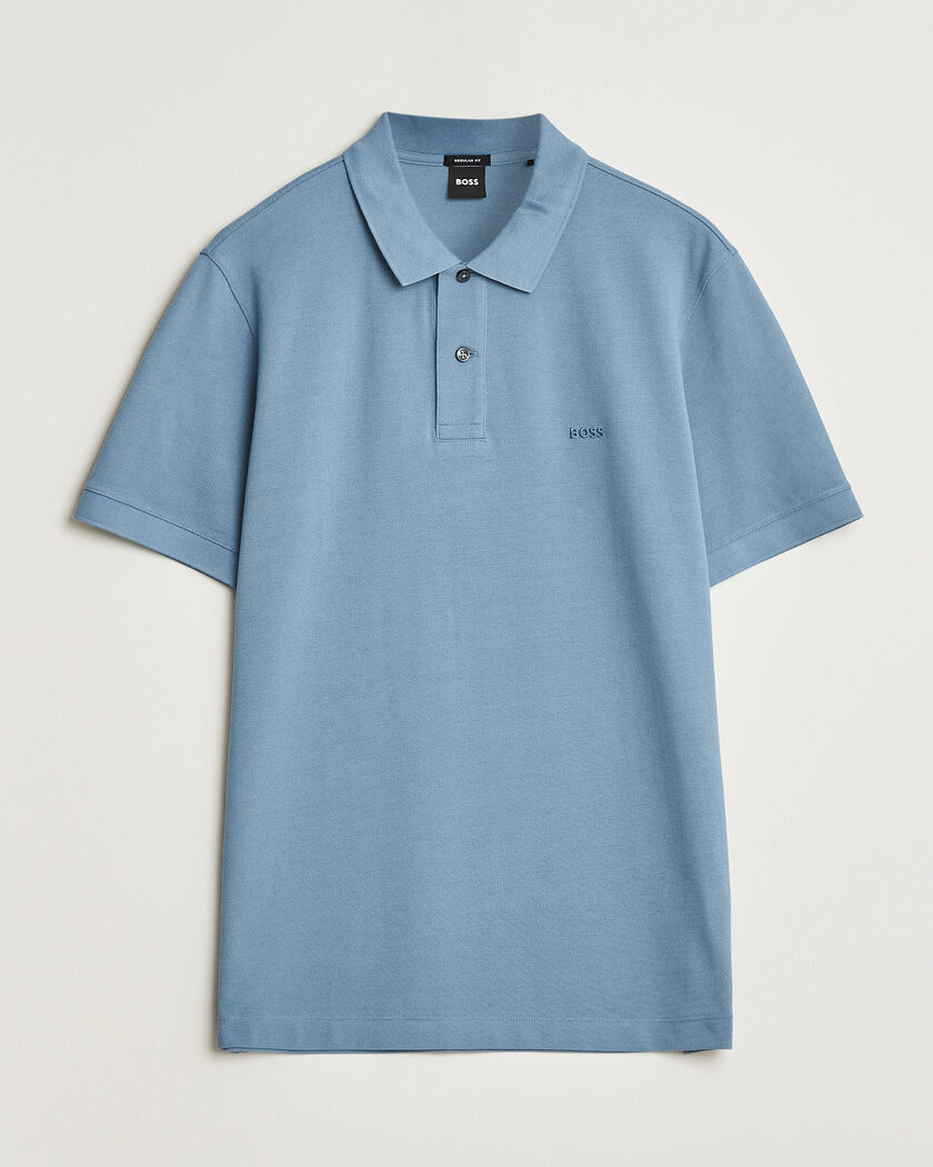 BOSS BLACK Pallas Polo Light Blue – Blauw