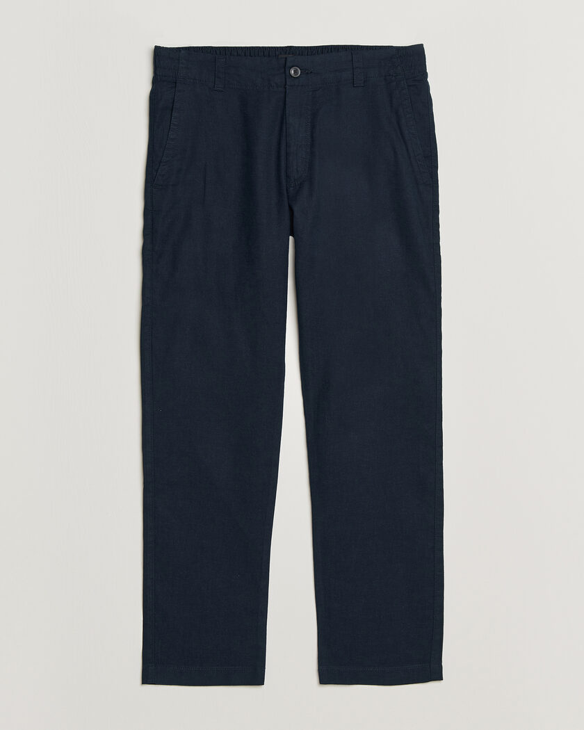 BOSS ORANGE Sanderson Linen Pants Dark Blue – Bleu