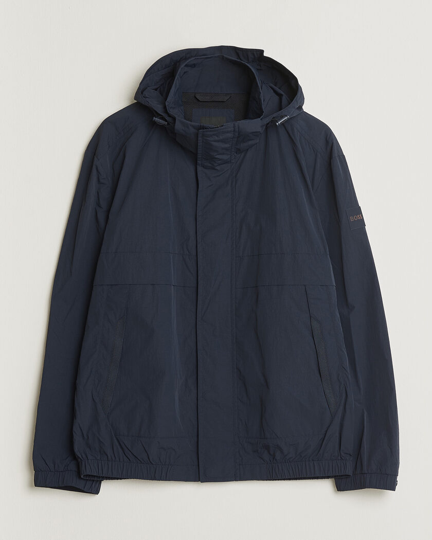 BOSS ORANGE Oberle Hooded Jacket Dark Blue – Bleu