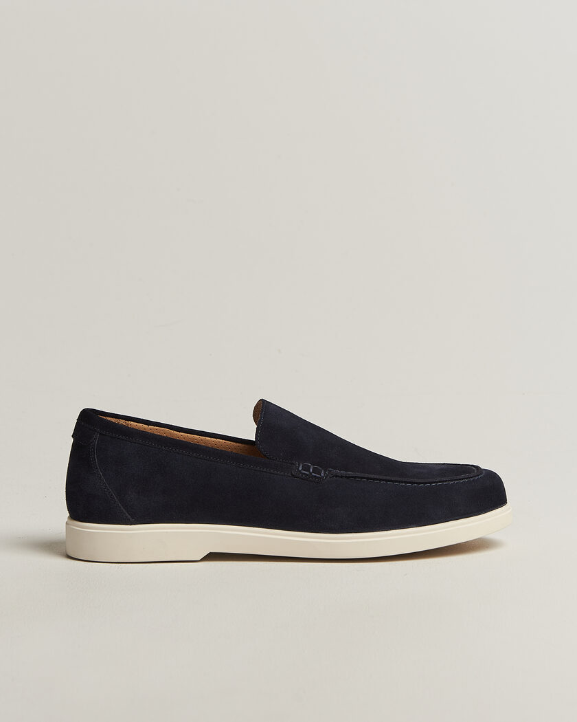  Loake 1880 Tuscany Suede Loafer Navy – Bleu