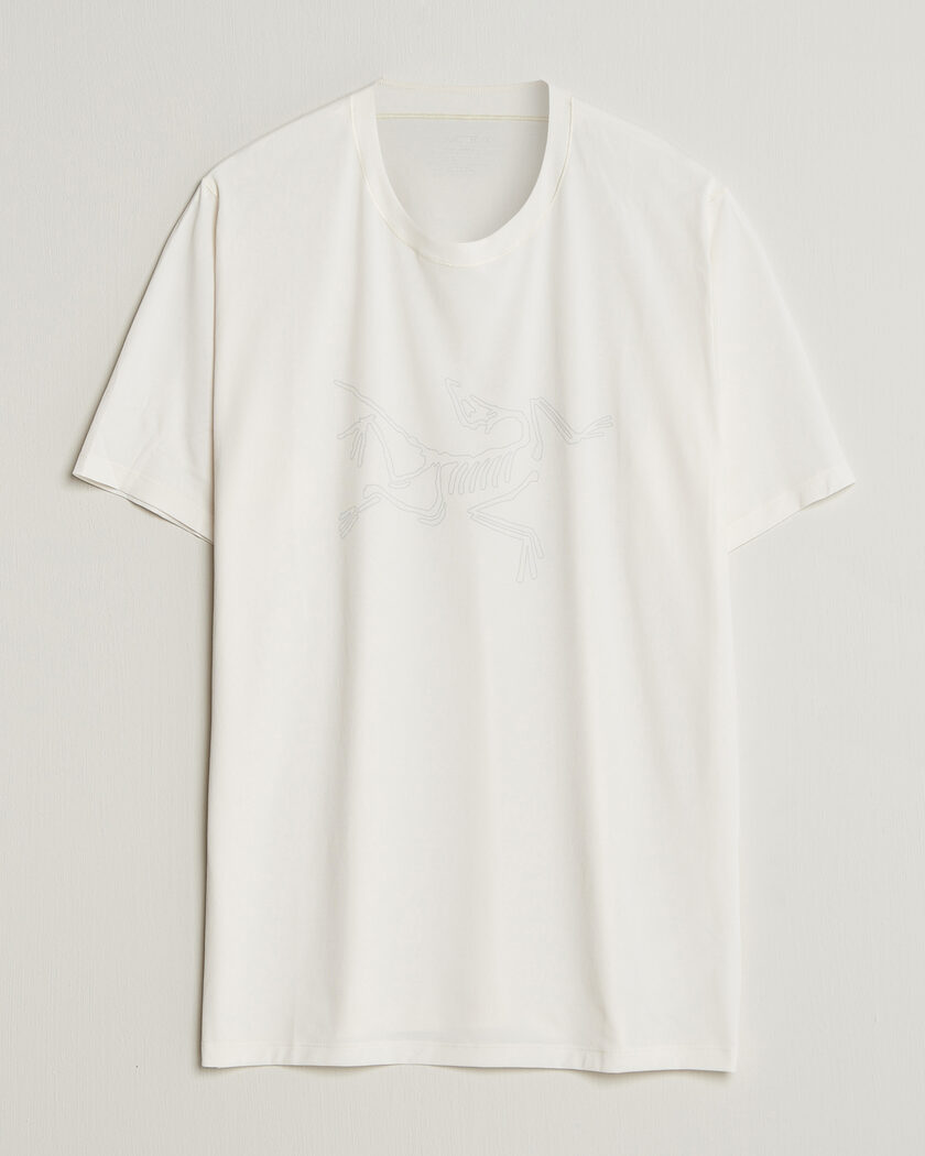 Arc'teryx Cormac Bird Logo Crew Neck T-Shirt Arctic Silk – Blanc