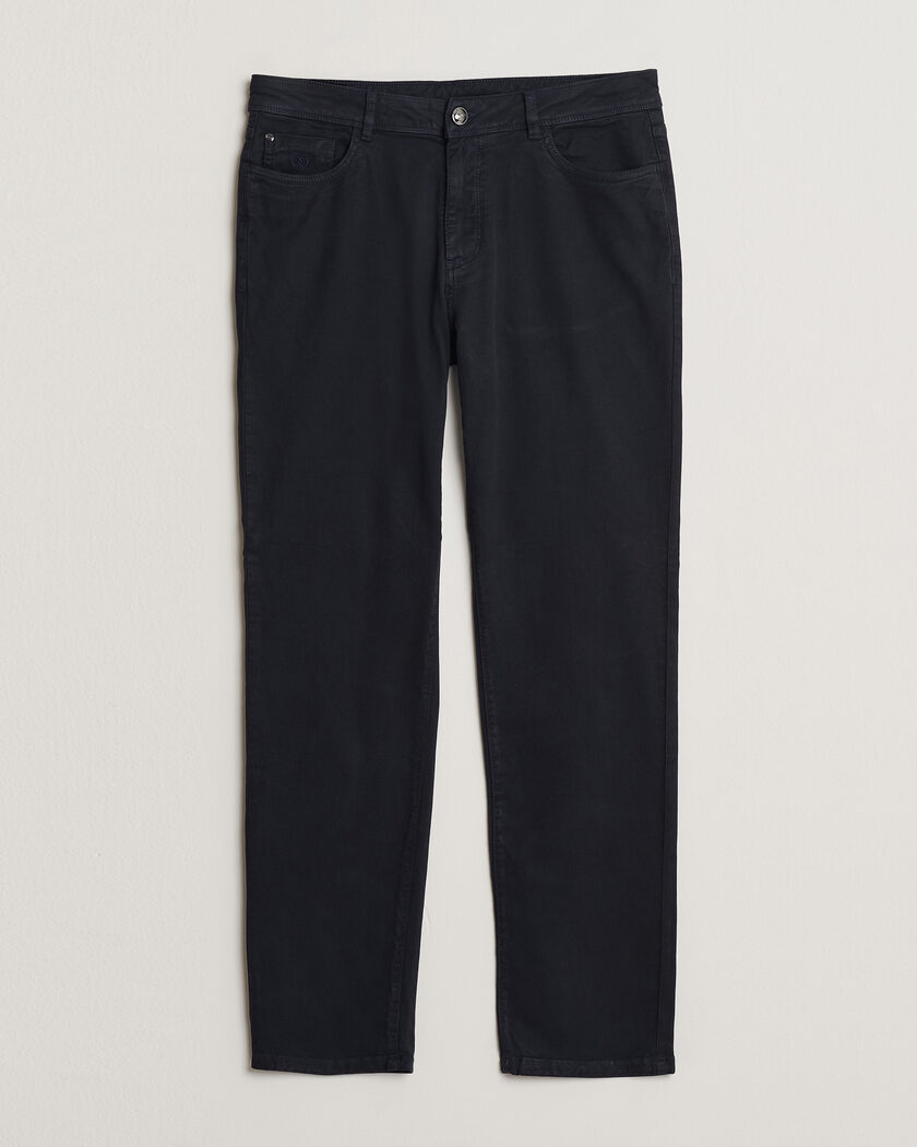 Oscar Jacobson Slim Fit 5-Pocket Chino Navy – Bleu
