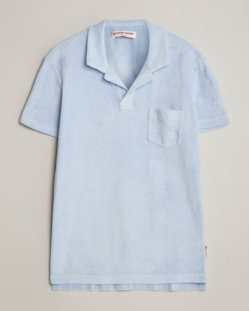 Orlebar Brown Terry Polo Surfside Blue – Blauw
