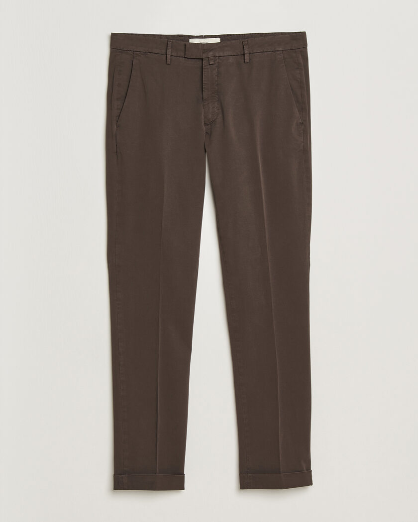 Briglia 1949 Slim Fit Cotton Chinos Brown – Bruin