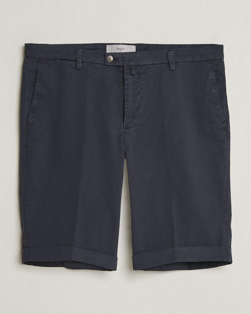 Briglia 1949 Cotton Stretch Shorts Navy – Bleu