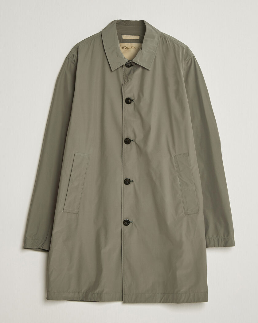 Woolrich Urban Nylon Water Repelent Carcoat Smokey Olive – Vert