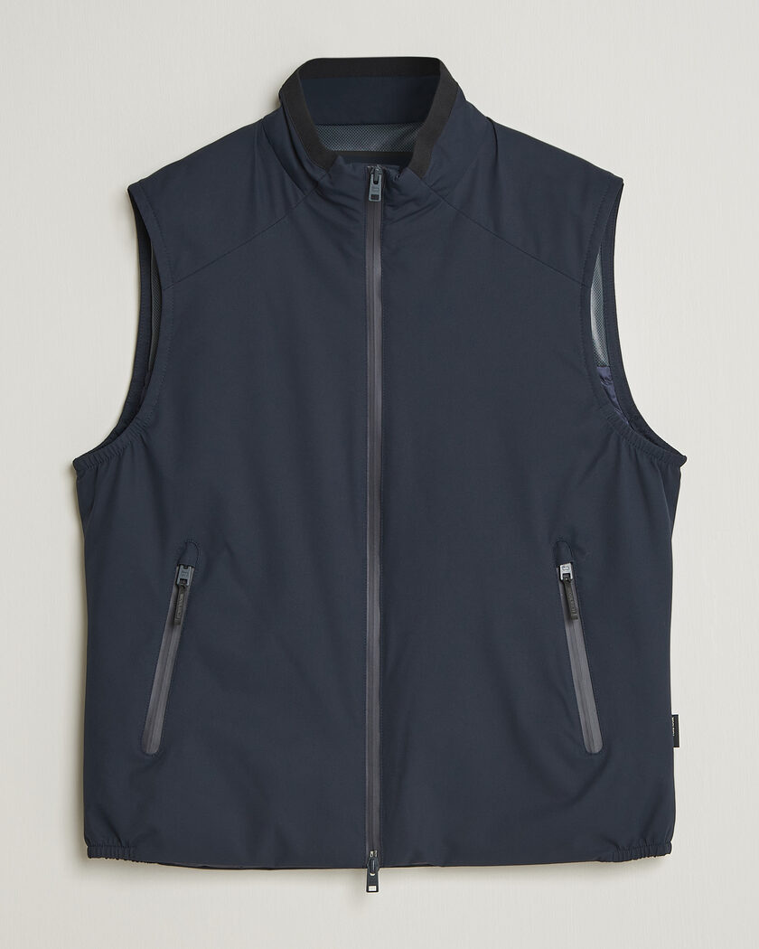 Woolrich Two Layer Sailing Vest Melton Blue – Blauw