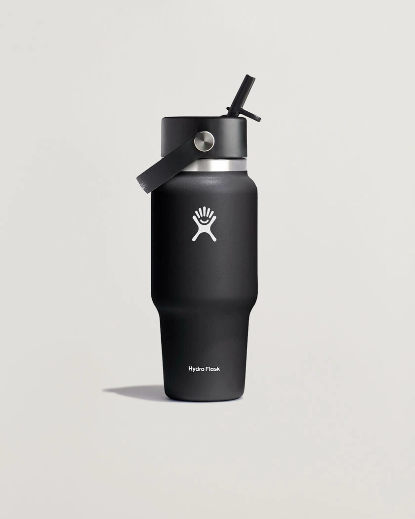 Hydro Flask Travel Bottle Flex Straw Cap 24oz Black – Noir