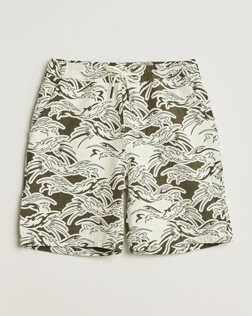 OAS Nicola Cotton Shorts Rogue Ecru – Groen