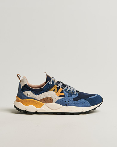 Flower Mountain Yamano 3 Suede/Nylon Sneaker Dark Blue – Blauw