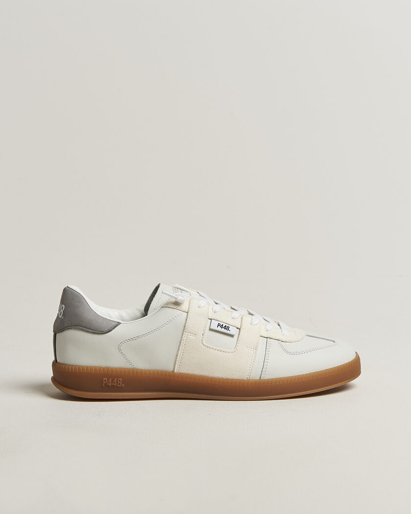 P448 Monza Leather/Suede Sneaker White – Wit