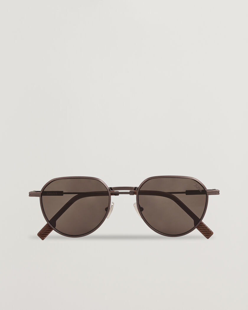 Zegna EZ0297 Sunglasses Dark Bronze – Bruin