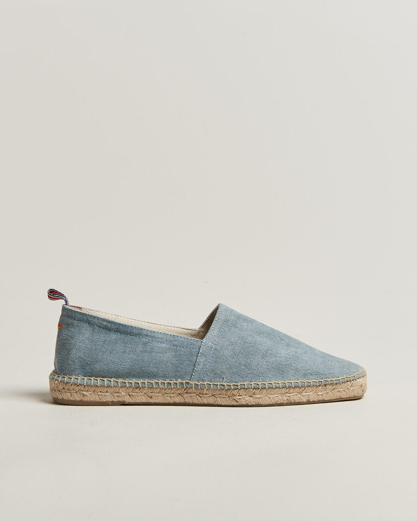 Castañer Pablo Washed Canvas Espadrilles Acqua – Bleu