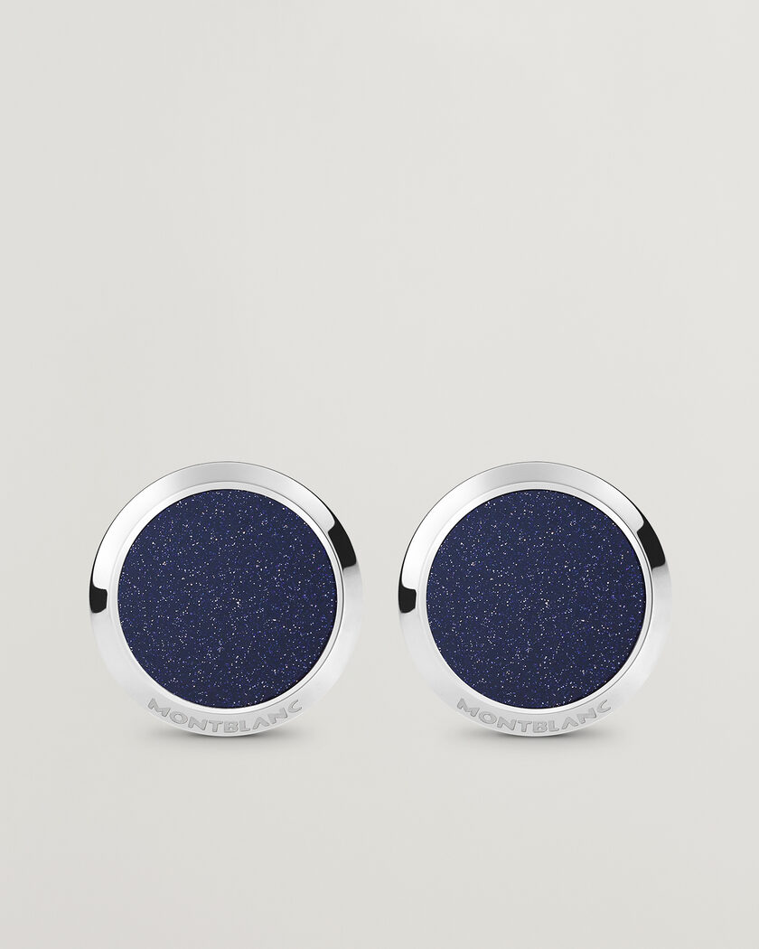 Montblanc Meisterstück Cufflinks Blue Goldstone – Bleu