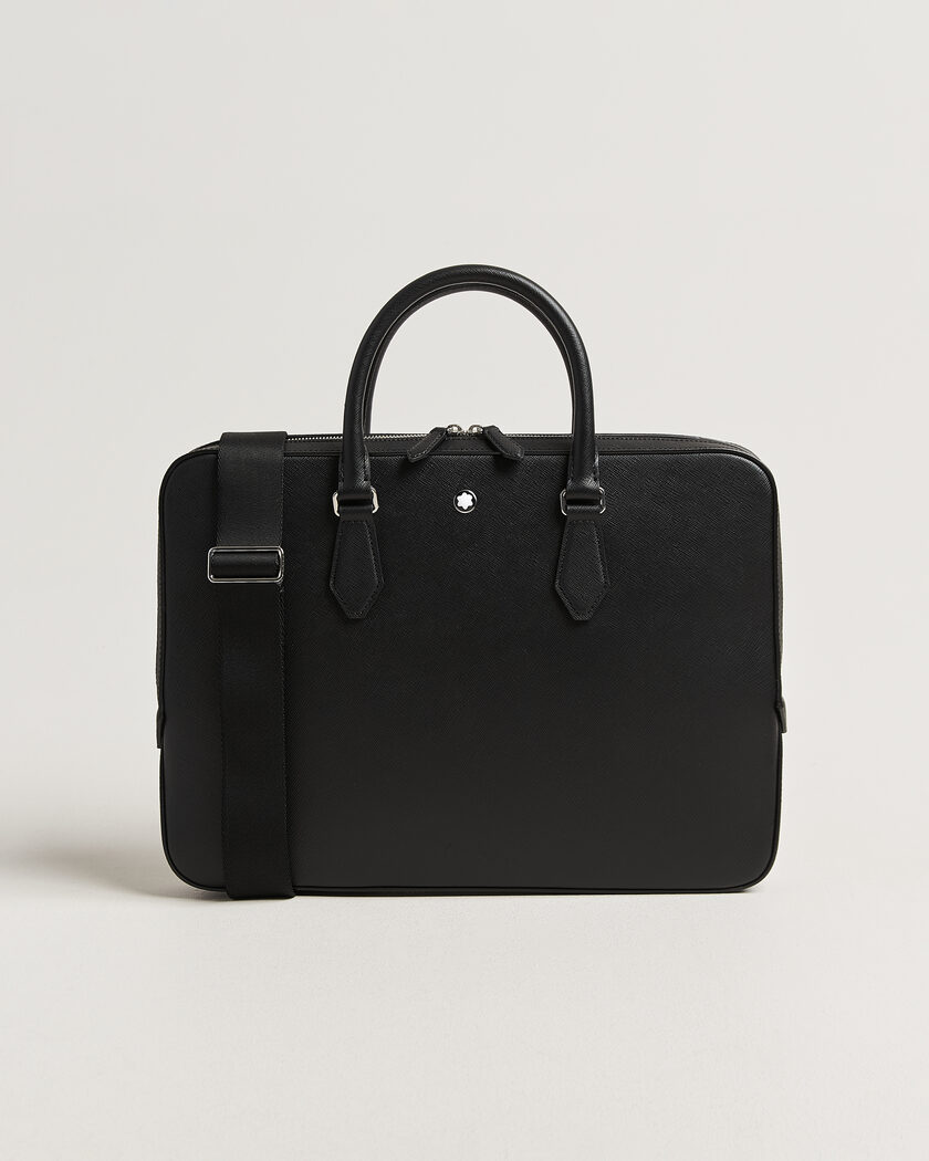 Montblanc Thin Sartorial Leather Briefcase Black – Zwart