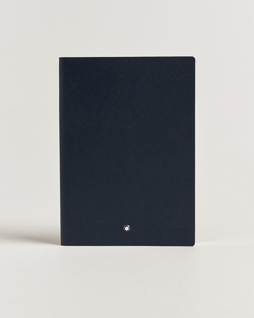 Montblanc Sartorial Leather Medium Notebook, Lined Blue – Bleu