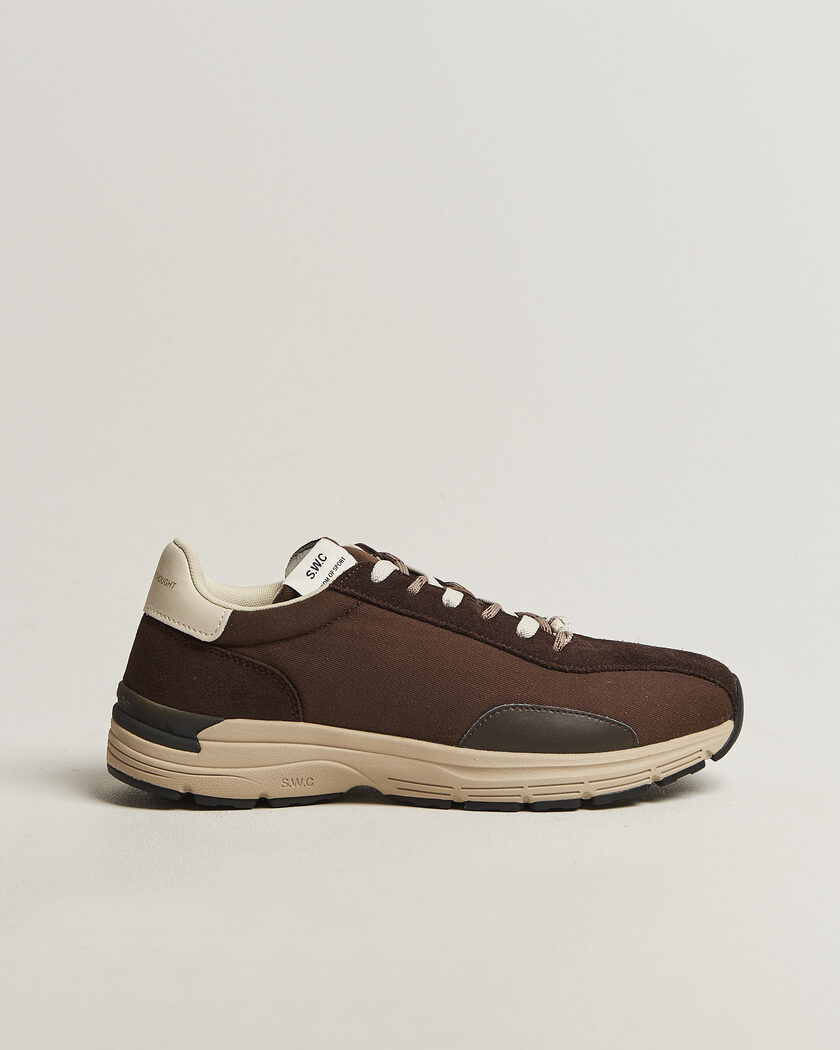 Stepney Workers Club Legion Suede Twill Sneaker Dark Brown – Bruin