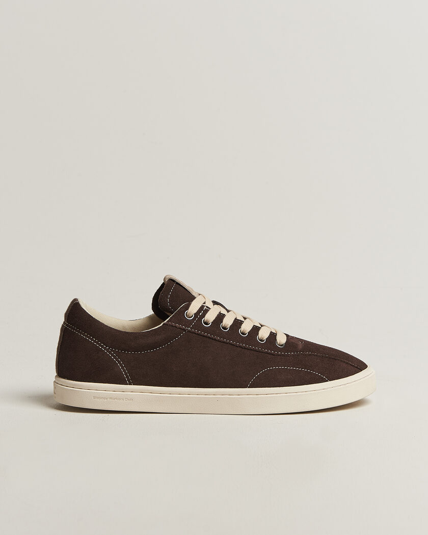 Stepney Workers Club Surma Suede Sneaker Dark Brown – Bruin