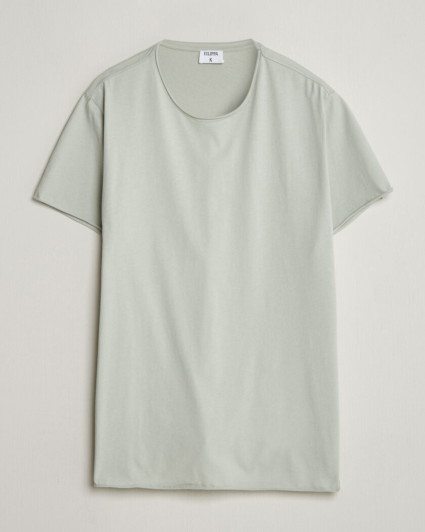 Filippa K Roll Neck Crew Neck T-Shirt Silver Grey – Gris