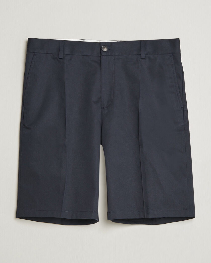 Filippa K Tailored Cotton Chino Shorts Navy – Bleu