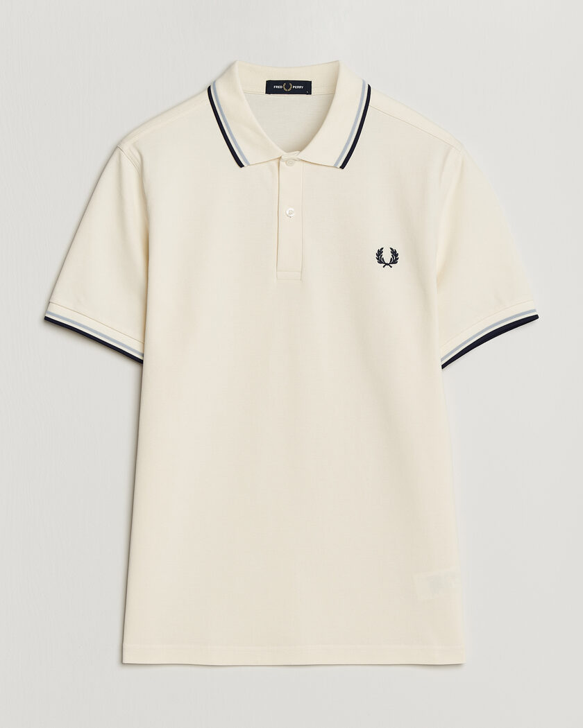 Fred Perry Twin Tipped Polo Shirt Ecru – Blanc