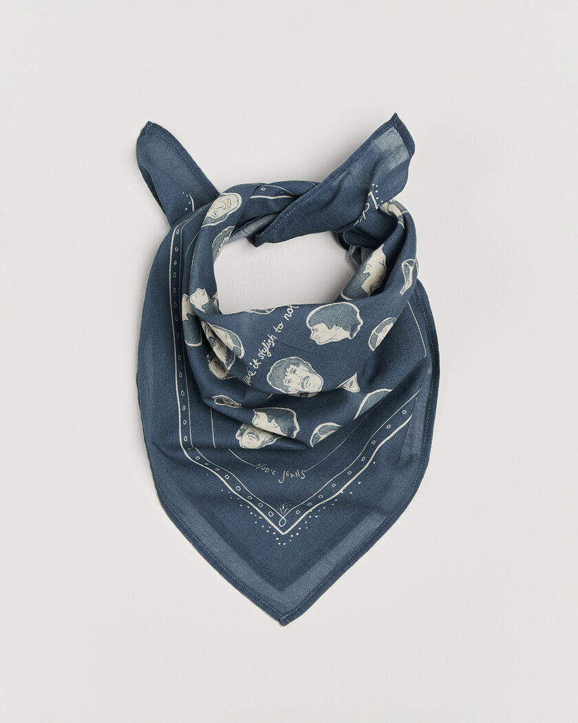 Nudie Jeans Ingrid OG Line-Up Bandana Blue – Blauw