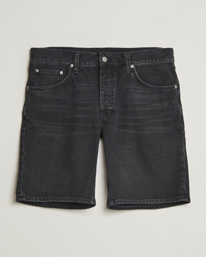 Nudie Jeans Seth Denim Shorts Dune Black – Zwart