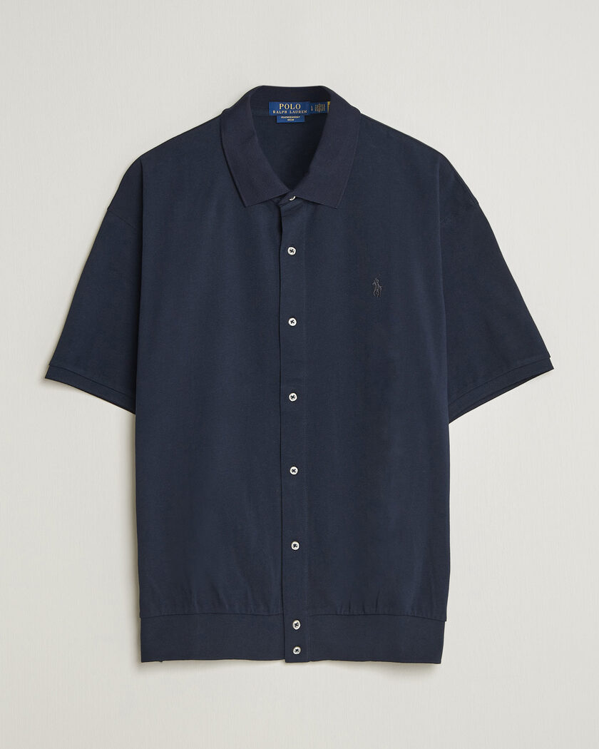 Polo Ralph Lauren Buttoned Polo Aviator Navy – Blauw