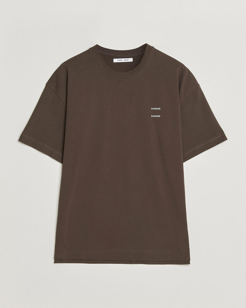 Samsøe Samsøe Joel Organic Cotton T-Shirt Turkish Coffee – Marron